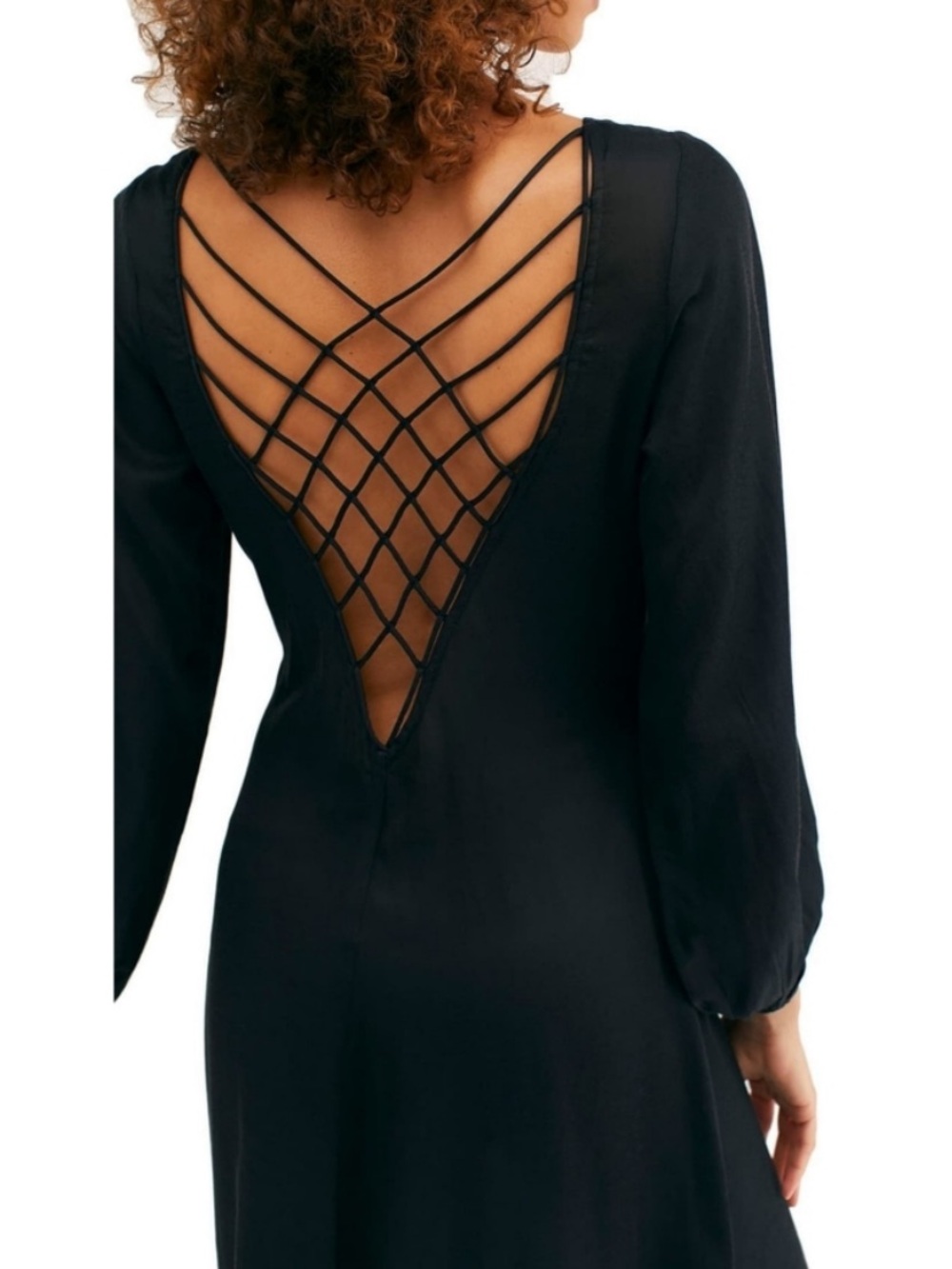 FREE PEOPLE ‘Later Days’ Boho Prairie Style Midi Dress - Picture 3 of 15